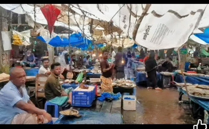 ফিসশেড না থাকায় বাহুবল বাজারে রোদবৃষ্টি মাথায় নিয়ে মাছ কেনাবেচা হচ্ছে ফিসশেড না থাকায় বাহুবল বাজারে রোদবৃষ্টি মাথায় নিয়ে মাছ কেনাবেচা হচ্ছে