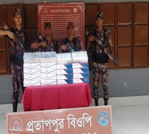 সিলেটে ৮২ লাখ টাকার ভারতীয় কাপড় ও সানগ্লাস জব্দ