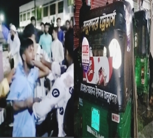 নগরীর শিবগঞ্জে জনতার হাতে সিএনজিসহ ৩ ছিনতাই আটক : গণধোলাই 