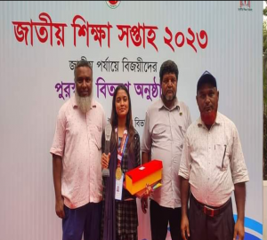 লোকসঙ্গীতে জাতীয় পর্যায়ে চ্যাম্পিয়ন ঠাকুরগাঁওয়ের ইতি