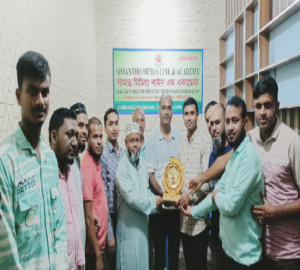 জৈন্তাপুর অনলাইন প্রেসক্লাবের সদস্য সাজু'র বিদায় সংবর্ধনা