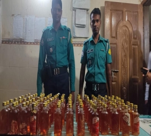 জালালাবাদ থানা পুলিশের অভিযানে ভারতীয় মদ আটক 