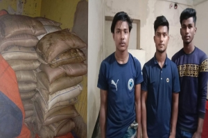 সিলেটে ১০৯ বস্তা ভারতীয় চিনিসহ আ ট ক ৩