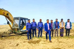 মাধবপুরে কৃষি জমি থেকে বালু ও মাটি পাচার এক লাখ টাকা জরিমান