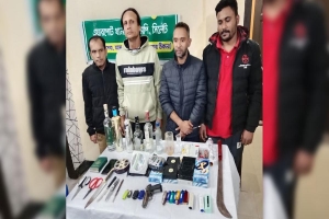 সিলেটে যৌথ বাহিনীর অভিযানে যুবদল নেতাসহ গ্রে প্তা র ৪, অ স্ত্র জ ব্দ