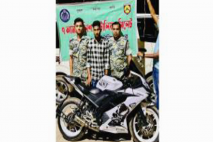 সিলেটে চোরাই মোটরসাইকেলসহ যুবক আটক