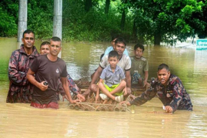 বন্যা-ভূমিধস মোকাবিলায় সিলেট বিভাগের ৩ জেলায় বিজিবি মোতায়েন