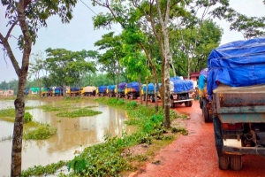 সিলেটে ১৪ ট্রাক চোরাই ভারতীয় চিনি জব্দ
