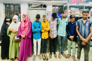 দক্ষিণ সুরমায় আবাসিক হোটেলে পতিতাবৃত্তি নারীসহ ৯ জন গ্রেফতার