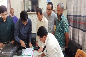 রাণীশংকৈলে গাভীন গরু জবাই করায় কসাইকে জরিমানা