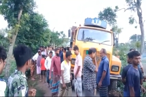 ভাইয়ের মোটরসাইকেল থেকে পড়ে ট্রাকের চাকায় পিষ্ট হয়ে বোনের মৃত্যু