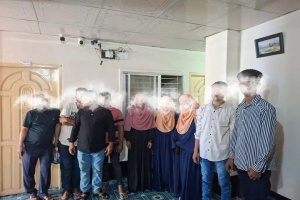 আম্বরখানায় আবাসিক হোটেলে অ.সা.মা.জি.ক কাজ, ৯ যুবক-যুবতী আ ট ক