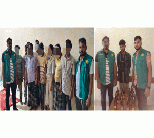 সিলেটে জান্ডুমান্ডুর আসর থেকে আটক ৯