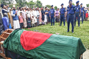 হরিপুরে বীর মুক্তিযোদ্ধার রাষ্ট্রীয় মর্যাদায় দাফন সম্পন্ন